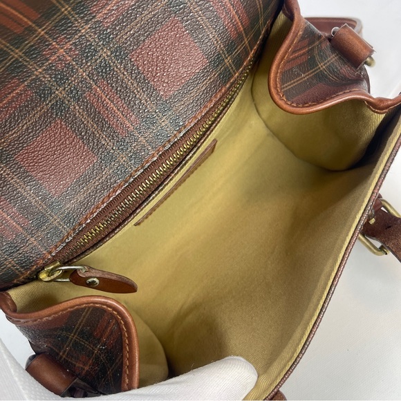 *RARE* Polo Ralph Lauren Red Tartan Mini Crossbody Messenger Bag! - Picture 15 of 17